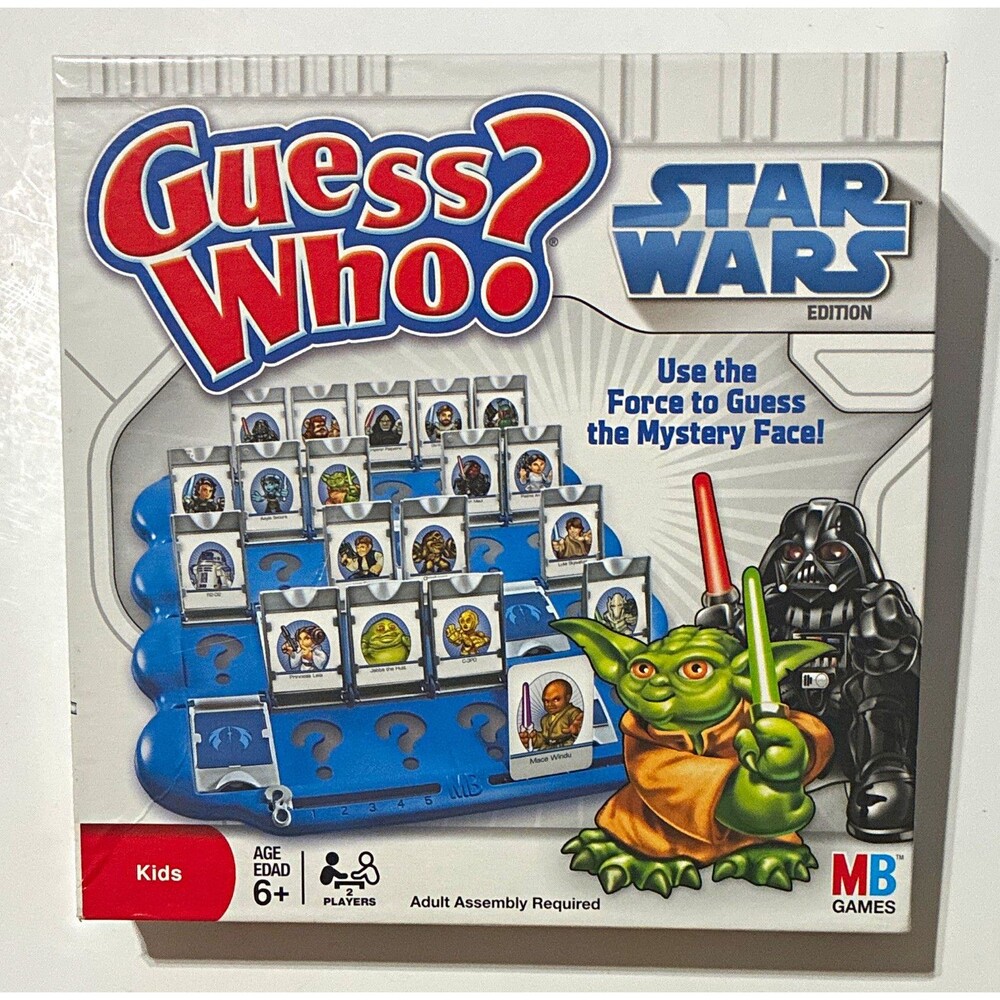 2008 Star Wars Guess Who Board Game Milton Bradley w Box Instructions